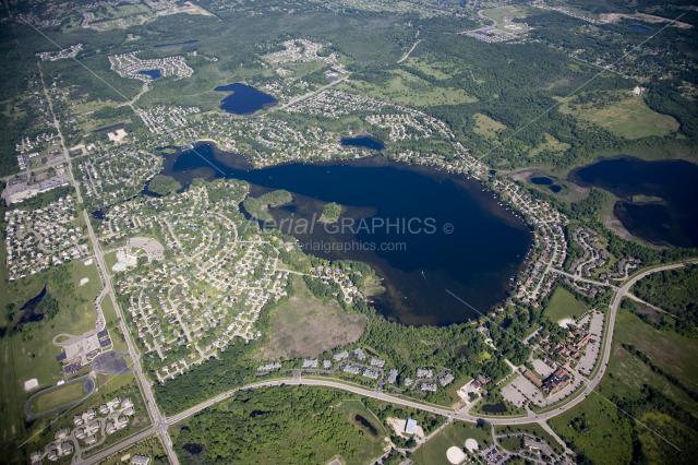 Voorheis Lake in Oakland County, Michigan